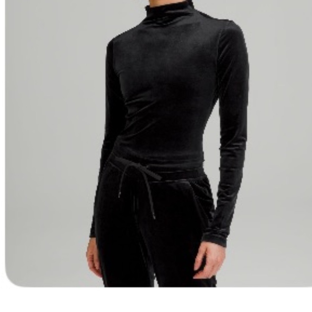 Lululemon All Aligned Mock Neck Long sleeve shirt- Crushed Velvet